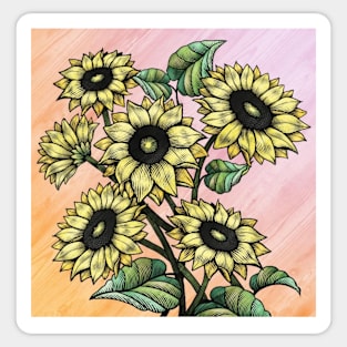 Sunflowers Sticker